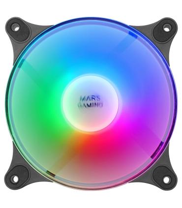 MARS GAMING MFDUO 12CM 2XFANRGB Ult-silent Black