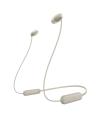 Auriculares Inalmbrico Intrauditivos Sony WI-C100/ Con Micrfono/ Bluetooth/ Beige