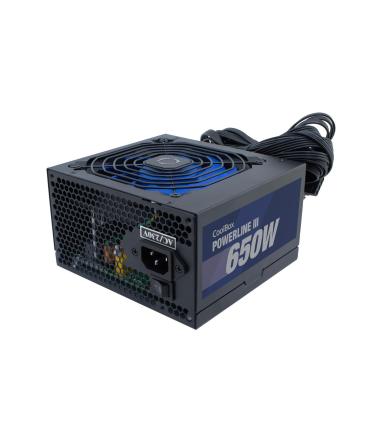 CoolBox Powerline III 650 unidad de fuente de alimentación 650 W 20+4 pin ATX ATX Negro