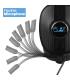 Ewent Play PL3321 Auriculares Alámbrico Diadema Juego Negro