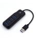 Ewent EW1138 hub de interfaz USB 3.2 Gen 1 (3.1 Gen 1) Type-A 5000 Mbit s Negro