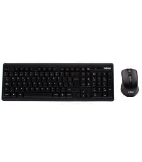 Nilox Teclado+raton NXKMWE0001 Inalambrico Negro