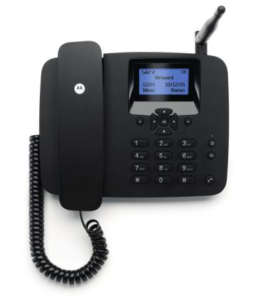 Motorola FW200L Teléfono DECT Identificador de llamadas Negro