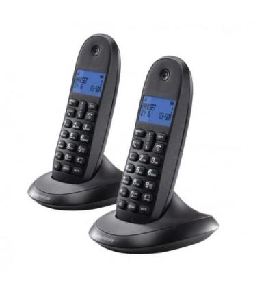 Motorola C1002 teléfono Teléfono DECT Identificador de llamadas Gris