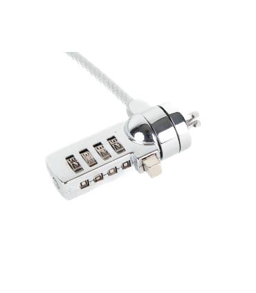 iggual Secure 4D cable antirrobo Plata 1,5 m