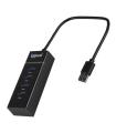 iggual Hub USB-A 3.0 x 4 puertos HUB-A-4p
