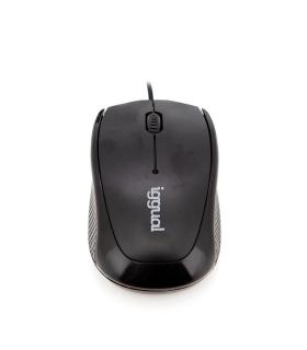 iggual IGG316849 ratón Oficina Ambidextro USB tipo A Óptico 800 DPI