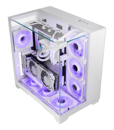 Caja Gaming Minitorre Mars Gaming MC-VISION  Blanca