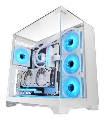 Caja Gaming Minitorre Mars Gaming MC-VISION  Blanca