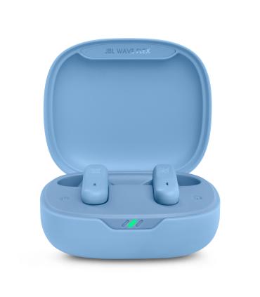 Auriculares Bluetooth JBL Wave Flex Con Estuche De Carga  Autonoma 8h  Azules