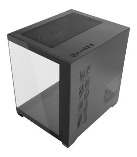 Caja Gaming Minitorre Mars Gaming MC-VIEW2  Negra