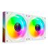Pack 2 Ventiladores Mars Gaming MF-3DPROX2  12cm  ARGB  Blancos