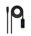 Cable Conversor Nanocable 10.15.5135/ USB Tipo-C Macho - HDMI Macho/ 5m/ Negro