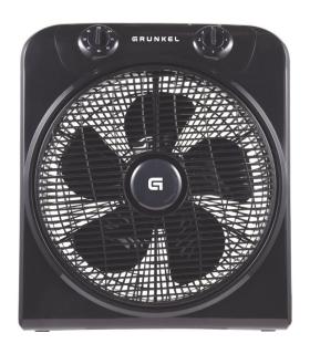 Ventilador de Suelo Grunkel Box Fan NG/ 45W/ 5 Aspas 30cm/ 3 Velocidades