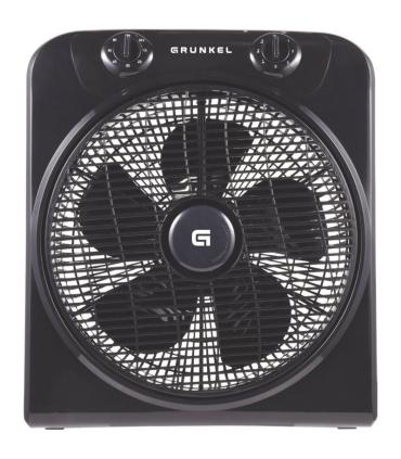 Ventilador de Suelo Grunkel Box Fan NG/ 45W/ 5 Aspas 30cm/ 3 Velocidades