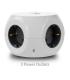 Ewent EW3939 REGLETA CUBO 3 TOMAS 3 USB BLANCO
