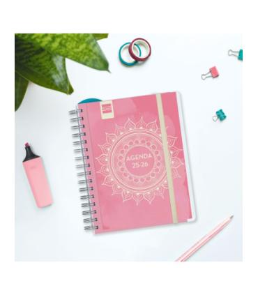 AGENDA DOCENTE 2025-2026 MAGISTRAL PERSONALIZABLE 4 155X212 SEMANA VISTA HORIZONTAL MANDALA+ FINOCAM 533380126