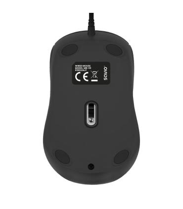 RATON OPTICO SAVIO MB-03 CON CABLE USB-A 1200 DPI