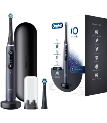 Cepillo Dental Braun Oral-B iO 8N/ Incluye 1 Recambios/ Negro