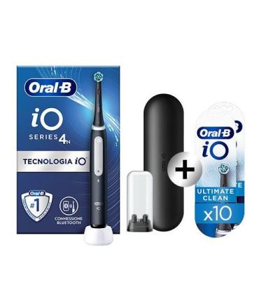 Cepillo Dental Braun Oral-B IO 4N  Incluye 10 Recambios  Negro