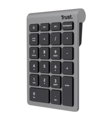 Teclado Numrico Inalmbrico Trust Xalas Wireless/ Plata