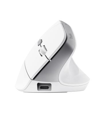 Ratn Ergonmico Inalmbrico Trust Bayo II  Batera Recargable  Hasta 2400 DPI  Blanco