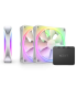 NZXT F120 RGB DUO Triple Pack Carcasa del ordenador Ventilador 12 cm Blanco 3 pieza(s)