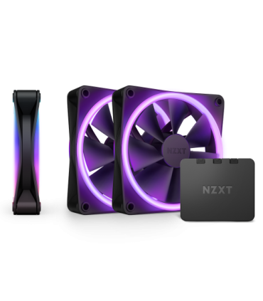 NZXT F120 RGB DUO Triple Pack Carcasa del ordenador Ventilador 12 cm Negro 3 pieza(s)