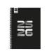 AGENDA ESCOLAR 2025-2026 COOL 4 155X212 SEMANA VISTA HORIZONTAL NEGRO+ FINOCAM 645040326