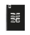 AGENDA ESCOLAR 2025-2026 COOL 4 155X212 SEMANA VISTA HORIZONTAL NEGRO+ FINOCAM 645040326