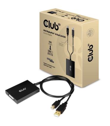 ADAPTADOR ACTIVO CLUB3D MINI-DP A DUAL LINK DVI