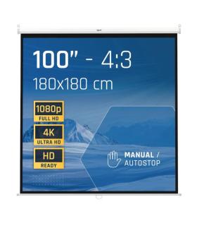 Iggual Pantalla Manual 4 3 100" 180x180 Cm