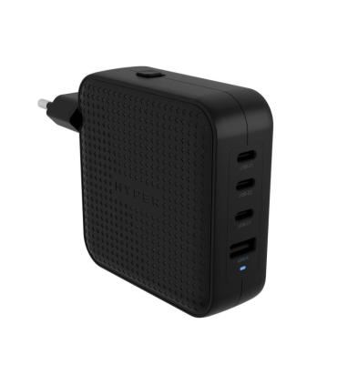 HYPER HYPERJUICE 100W USB-C GAN TRAVEL CHARGER (3C+1A) - BLACK