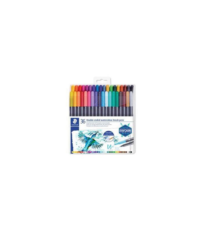 ESTUCHE DE PLSTICO CON 36 ROTULADORES, COLORES SURTIDOS STAEDTLER 3001 TB36