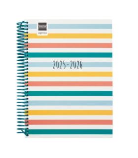 AGENDA ESCOLAR 2025-2026 DIVA 4 155X212 1DIA PAGINA COLORS+ FINOCAM 536160526