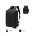 SUBBLIM City Backpack Mochila Para Porttil 15.6", Polister Oxford, Negra