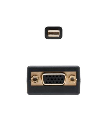 Nanocable - Adaptador Mini Displayport A SVGA - MiniDP M-SVGA H Negro 15cm