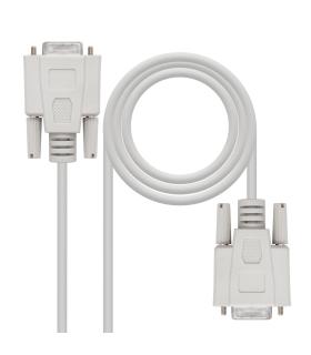 Nanocable - Cable Serie NULL MODEM DB9 H A DB9 H 1.8M