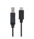 Nanocable - Cable USB 2.0 Impresora 3A USB-C M-B M 1M Negro