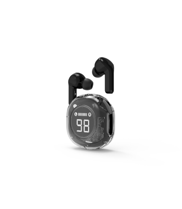 AURICULARES GEMBIRD IN-EAR TWS TRANSPARENTES NEGRO
