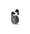 AURICULARES GEMBIRD IN-EAR TWS TRANSPARENTES NEGRO