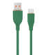CABLE DE CARGA Y DATOS GEMBIRD USB TIPO C DE SILICONA PREMIUM 1,5 M VERDE
