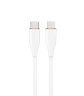 CABLE DE CARGA Y DATOS GEMBIRD (PD) TIPO-C SILICONA ALTA CALIDAD 1,5M BLANCO