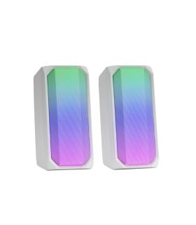 Altavoces Con Bluetooth Mars Gaming MSRGBW  15W  2.0  Blancos