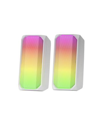 Altavoces Con Bluetooth Mars Gaming MSRGBW  15W  2.0  Blancos