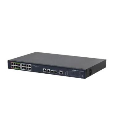 (DH-LR2218-16ET-240-V2) DAHUA SWITCH L2 EPOE GESTIONABLE 16 PUERTOS 10 100 (8 EPOE EOC + 8 POE) + 2 UPLINK COMBO GIGABIT SFP