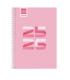AGENDA ESCOLAR 2025-2026 COOL 8 120X164 SEMANA VISTA HORIZONTAL ROSA+ FINOCAM 645000426