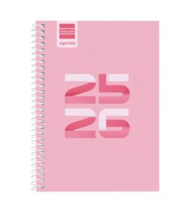 AGENDA ESCOLAR 2025-2026 COOL 8 120X164 SEMANA VISTA HORIZONTAL ROSA+ FINOCAM 645000426