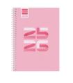 AGENDA ESCOLAR 2025-2026 COOL 8 120X164 SEMANA VISTA HORIZONTAL ROSA+ FINOCAM 645000426