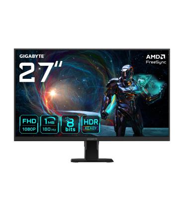 MONITOR GIGABYTE 27" GS27FA,SS IPS,1920X1080 (FHD),1MS,1000 1,180HZ,2HDMI+1DP,NEGRO